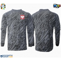 Moški Nogometni dresi Poljska Vratar Gostujoči EP 2024 Dolgi Rokav